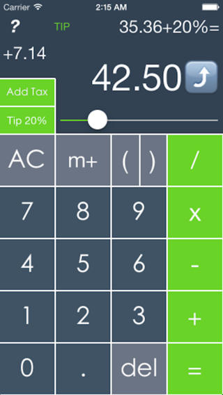 Tip-Shop Calculator Lite App