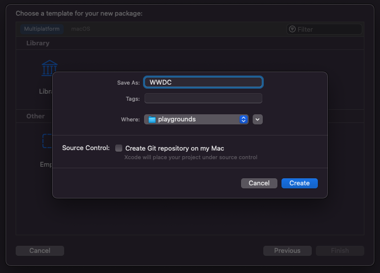 Naming a Swift macro package in Xcode