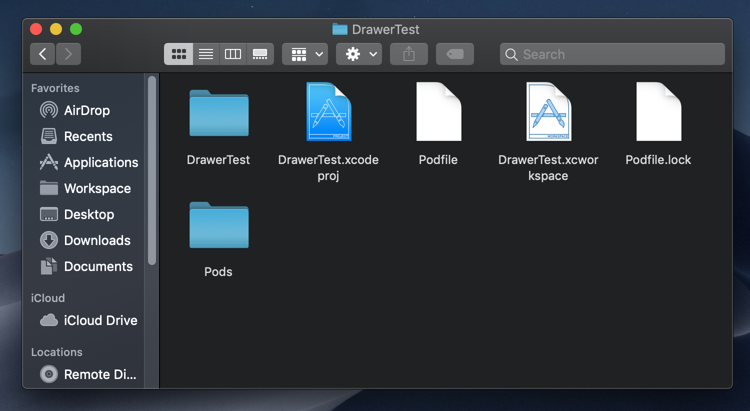 Open the xcworkspace project file instead of the xcodeproj file from now on