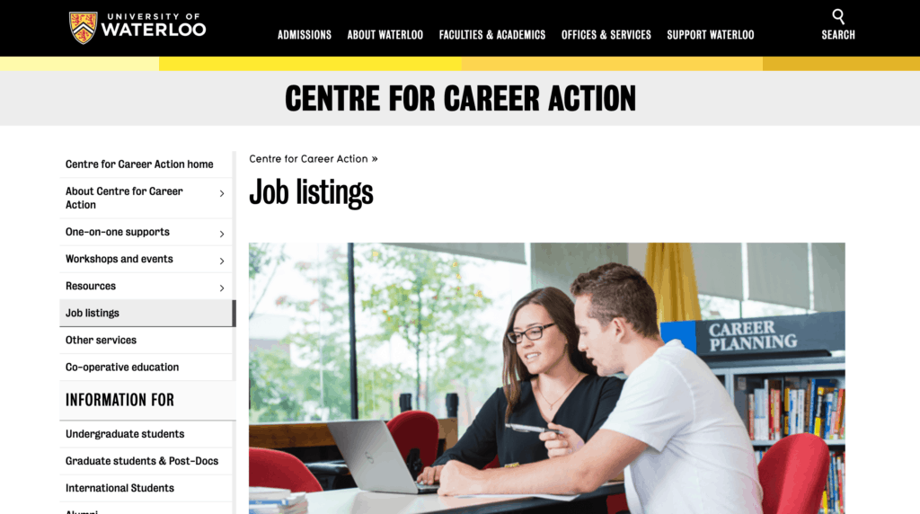 University of waterloo job listings