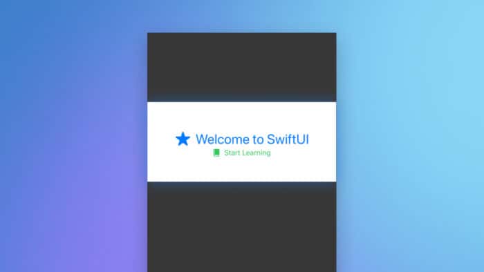 SwiftUI Label examples displayed in the iOS simulator