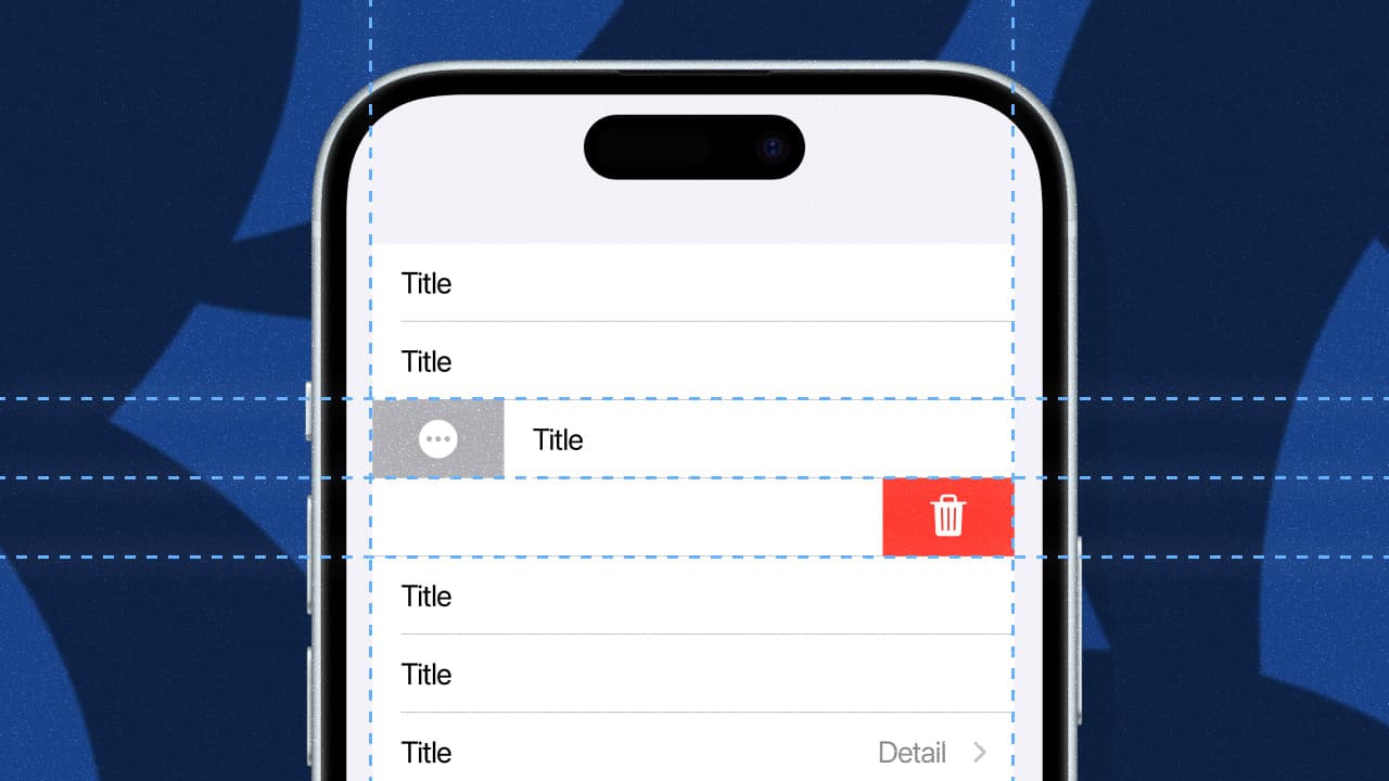 SwiftUI Swipe Actions on a List - Guide and Example