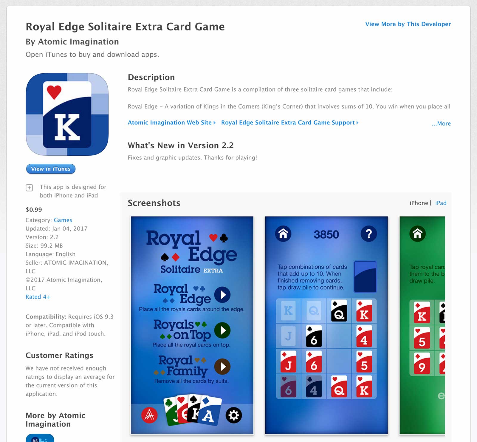 Royal Edge Solitaire App