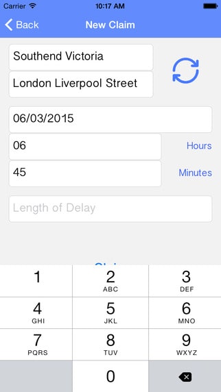 The Train Claim App