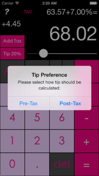 Tip-Shop Calculator Lite App