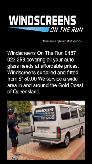 Windscreens On The Run App