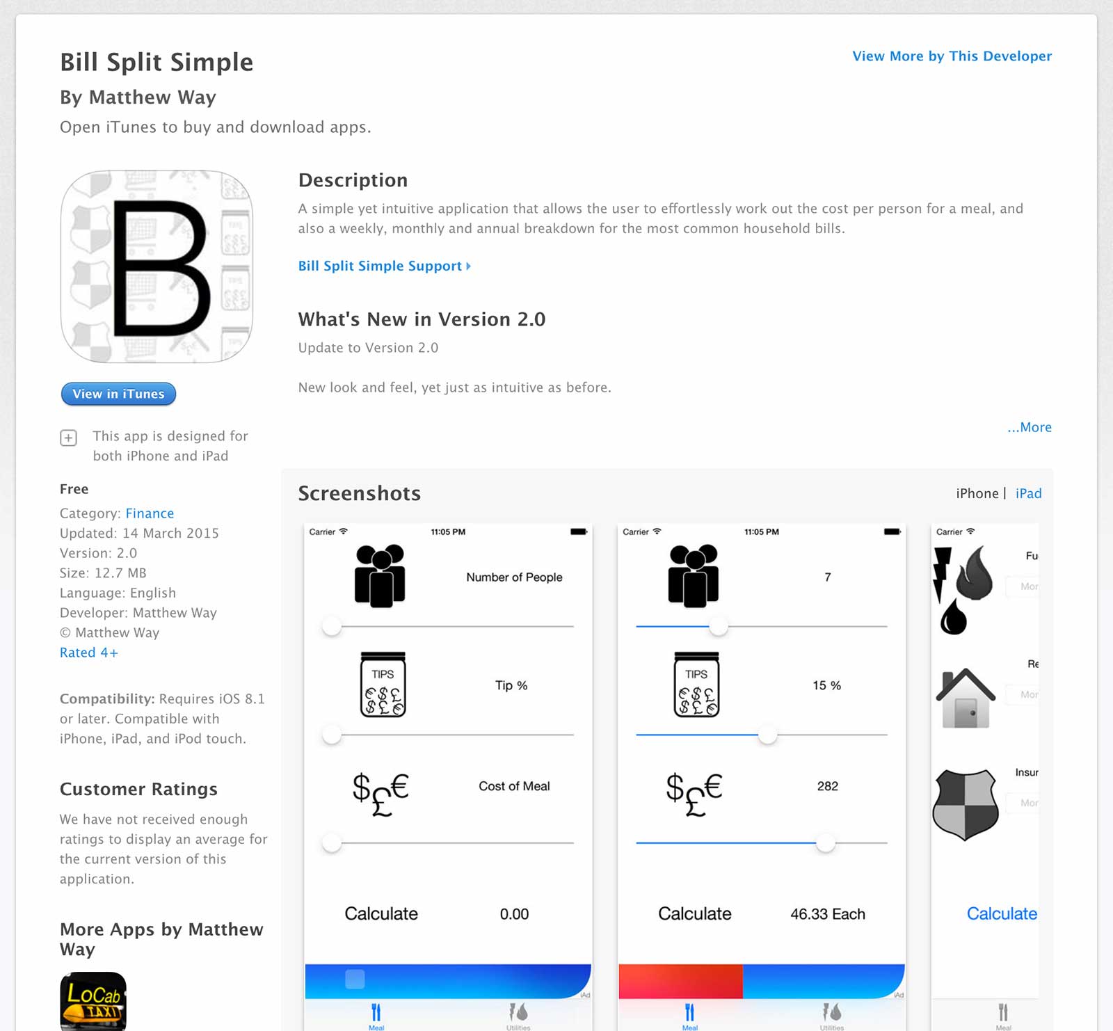 Bill Split Simple App