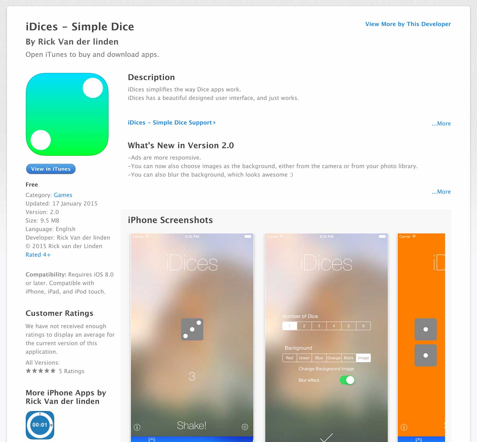 iDices App
