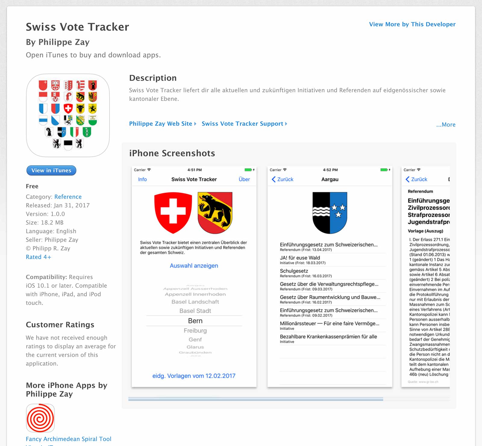 Swiss Vote App