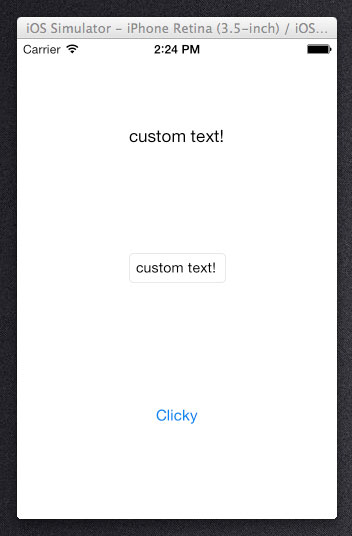 iPhone Simulator - Change Text via Button Click