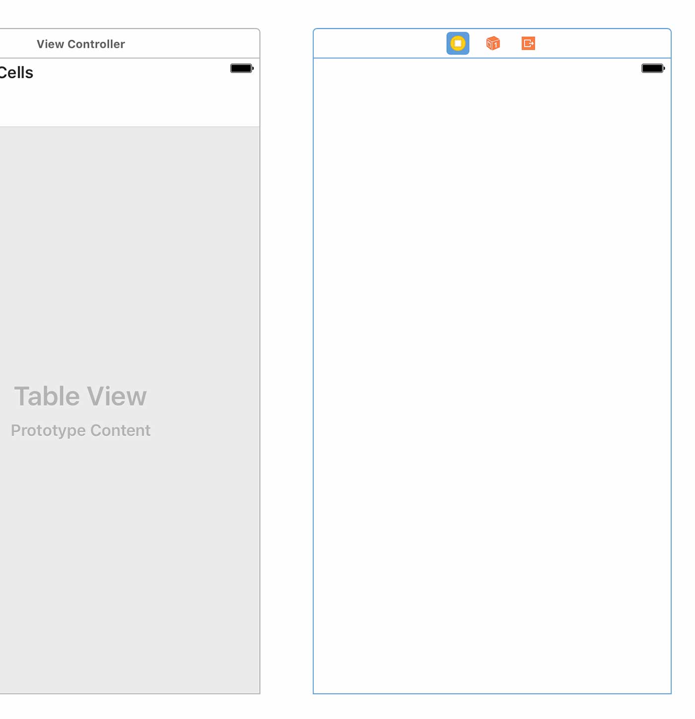 Adding a second view controller in Xcode