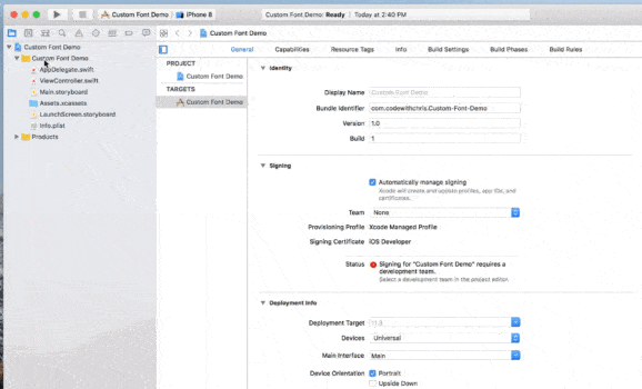 Common Mistakes With Adding Custom Fonts to Your iOS App : CodeWithChris
