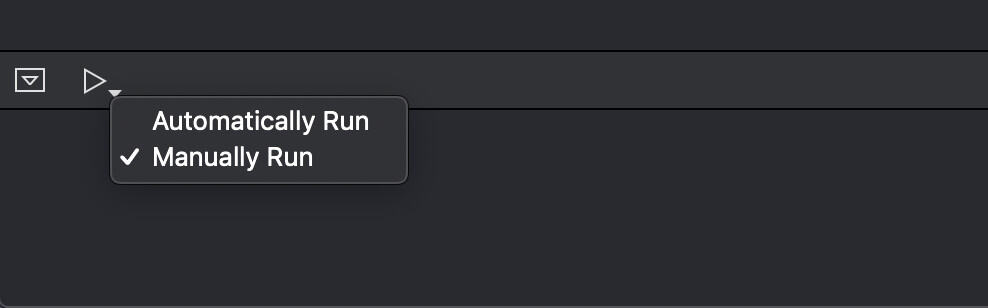Swift Playground automatic or manual execution