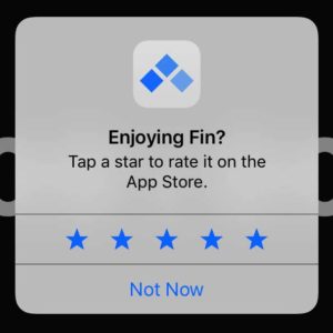 Ask the users to leave a rating with a popup